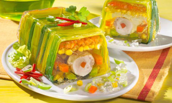 Aspic - Elenco ingredienti. Ricette cucina con aspic