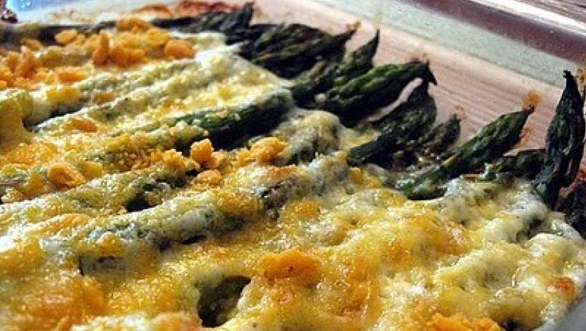 Ricetta Asparagi gratinati al forno. Ricette cucina contorni