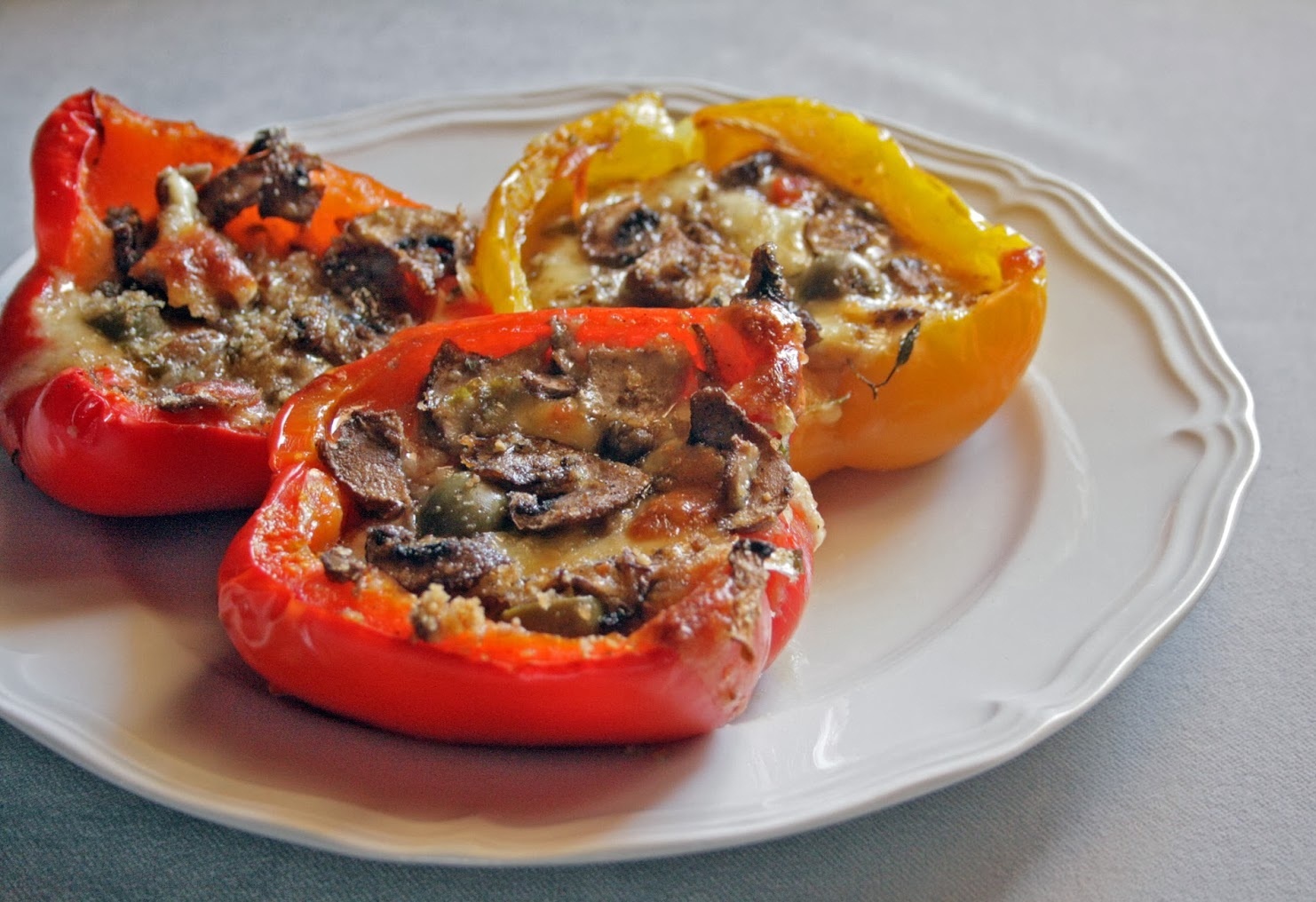 Peperoni Ripieni Di Funghi Champignon Ricetta Veloce Semplice Cucina Ricette Cucina