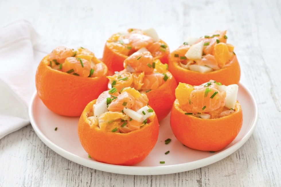 Insalata di mare all’arancia ricetta incucinaconte