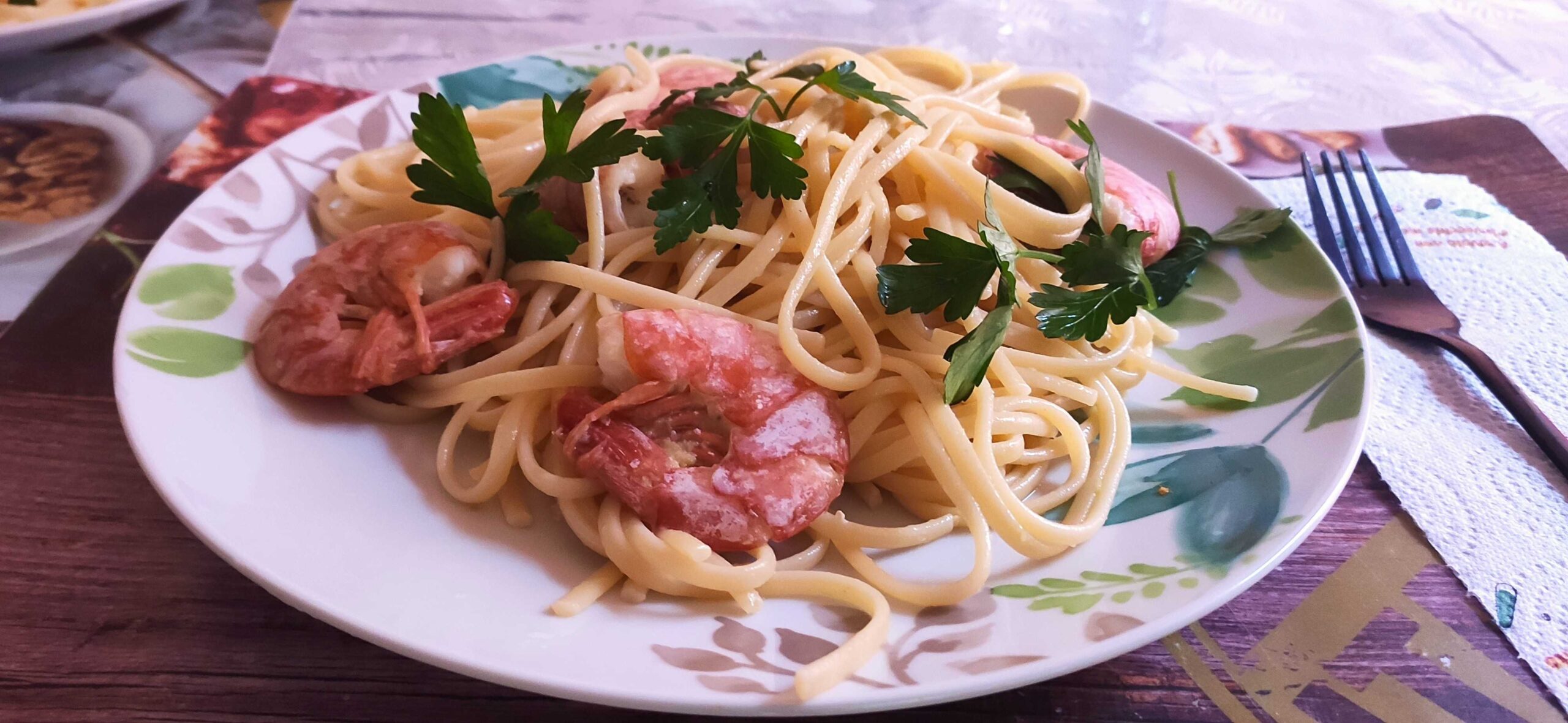 Linguine ai gamberoni e limone